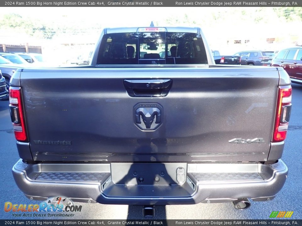 2024 Ram 1500 Big Horn Night Edition Crew Cab 4x4 Granite Crystal Metallic / Black Photo #4