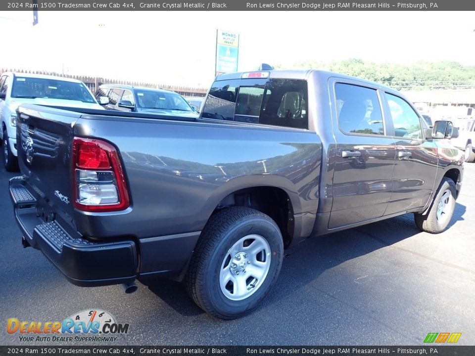 2024 Ram 1500 Tradesman Crew Cab 4x4 Granite Crystal Metallic / Black Photo #7