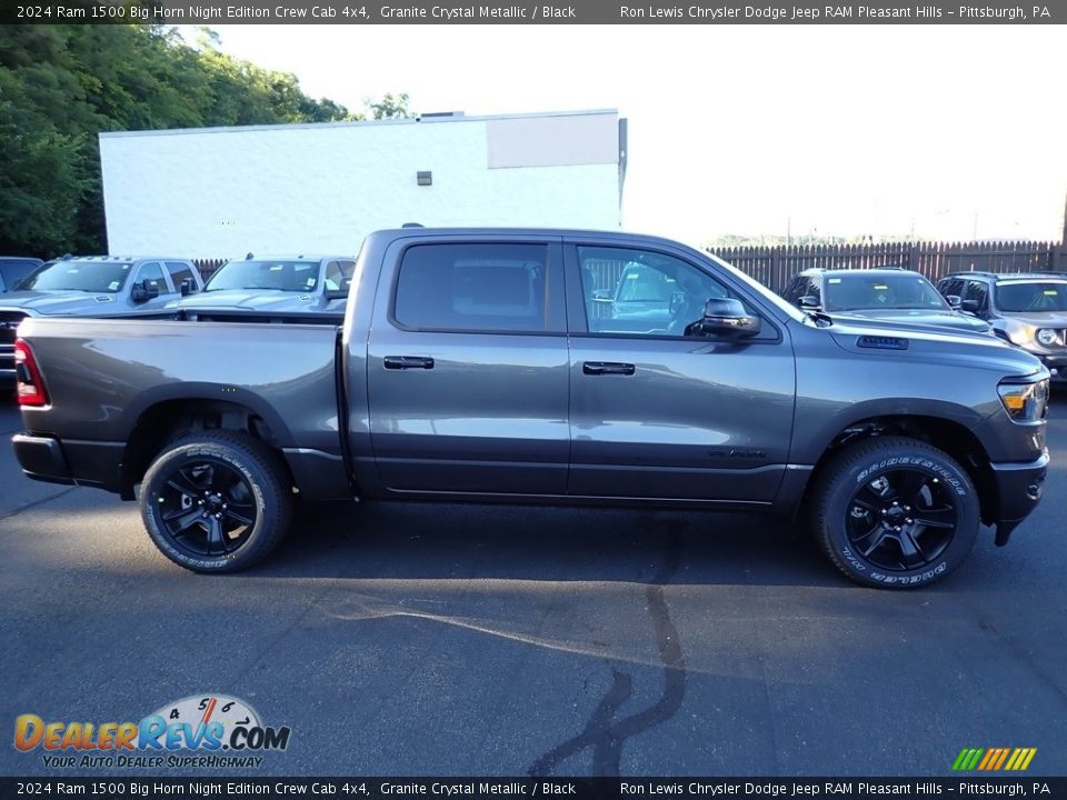 Granite Crystal Metallic 2024 Ram 1500 Big Horn Night Edition Crew Cab 4x4 Photo #8