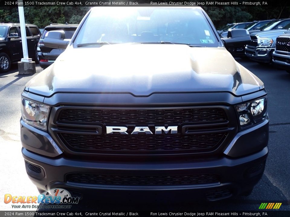 2024 Ram 1500 Tradesman Crew Cab 4x4 Granite Crystal Metallic / Black Photo #10