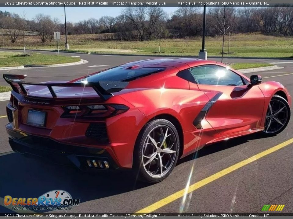 2021 Chevrolet Corvette Stingray Coupe Red Mist Metallic Tintcoat / Tension/Twilight Blue Photo #3