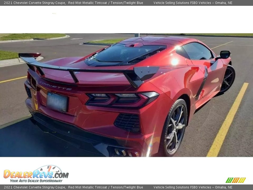 2021 Chevrolet Corvette Stingray Coupe Red Mist Metallic Tintcoat / Tension/Twilight Blue Photo #6