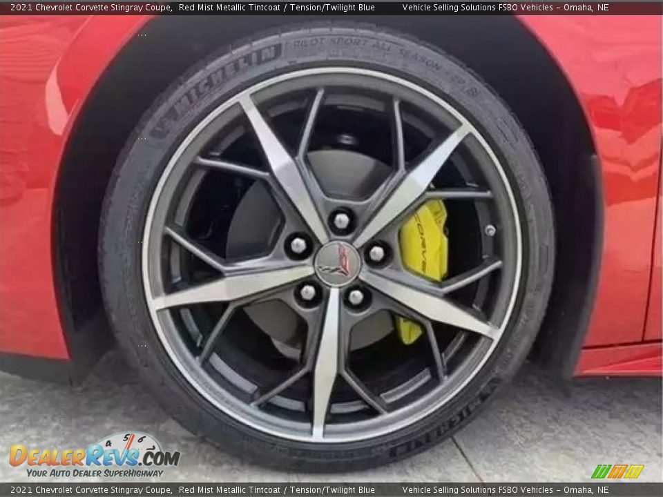 2021 Chevrolet Corvette Stingray Coupe Red Mist Metallic Tintcoat / Tension/Twilight Blue Photo #7