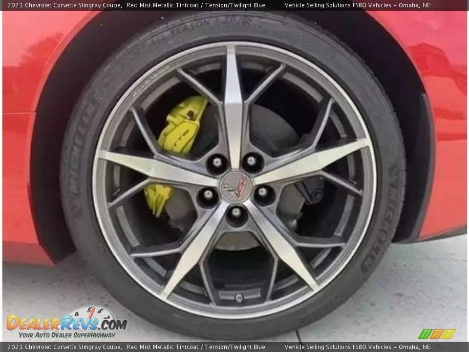 2021 Chevrolet Corvette Stingray Coupe Red Mist Metallic Tintcoat / Tension/Twilight Blue Photo #8