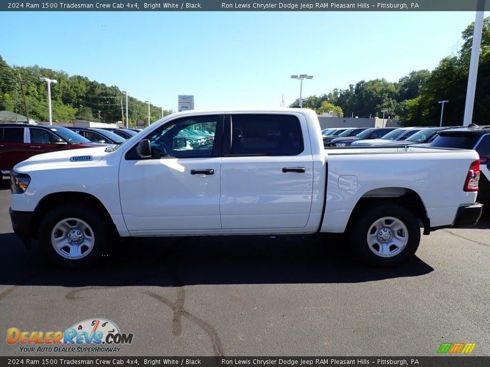 2024 Ram 1500 Tradesman Crew Cab 4x4 Bright White / Black Photo #2