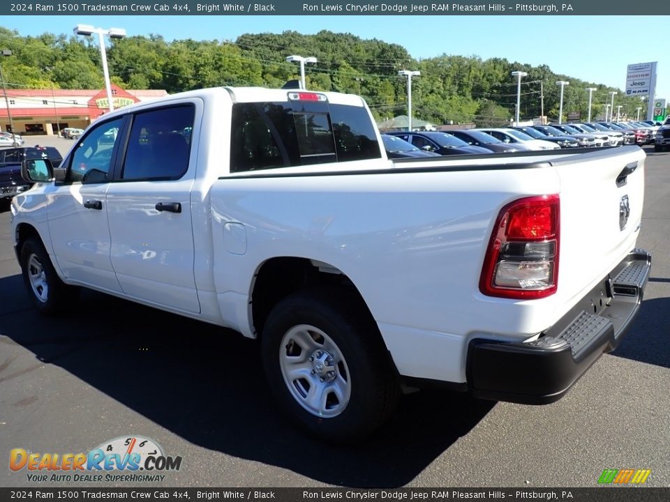 2024 Ram 1500 Tradesman Crew Cab 4x4 Bright White / Black Photo #3