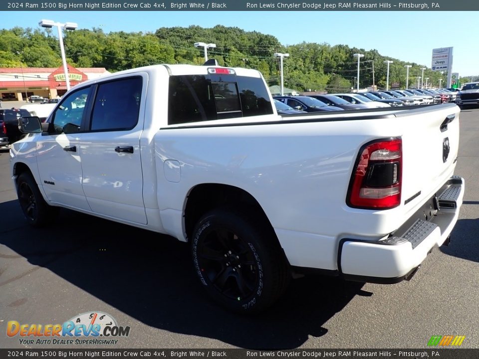 2024 Ram 1500 Big Horn Night Edition Crew Cab 4x4 Bright White / Black Photo #3