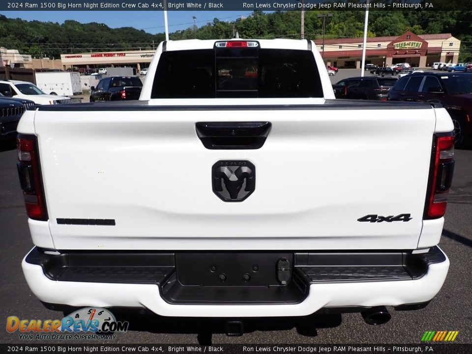 2024 Ram 1500 Big Horn Night Edition Crew Cab 4x4 Bright White / Black Photo #4