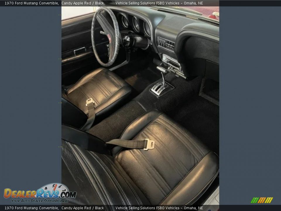 Front Seat of 1970 Ford Mustang Convertible Photo #5