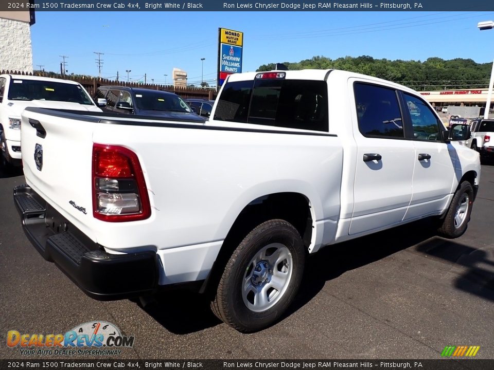 2024 Ram 1500 Tradesman Crew Cab 4x4 Bright White / Black Photo #6