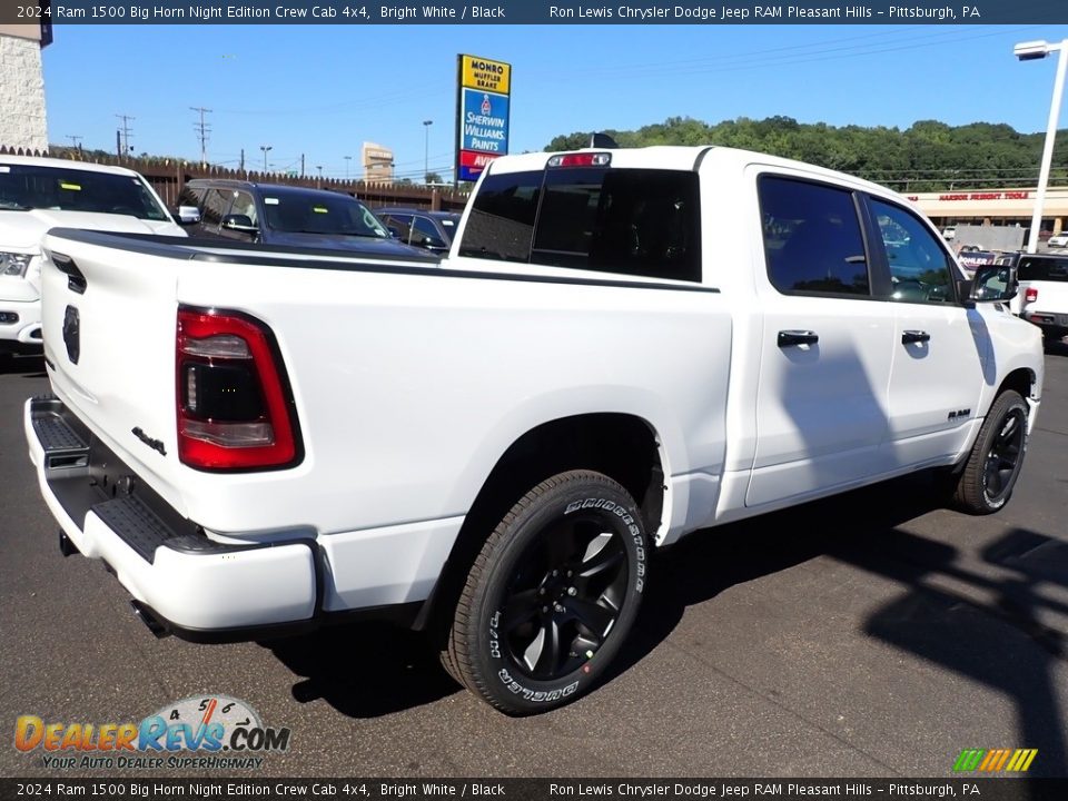 2024 Ram 1500 Big Horn Night Edition Crew Cab 4x4 Bright White / Black Photo #7