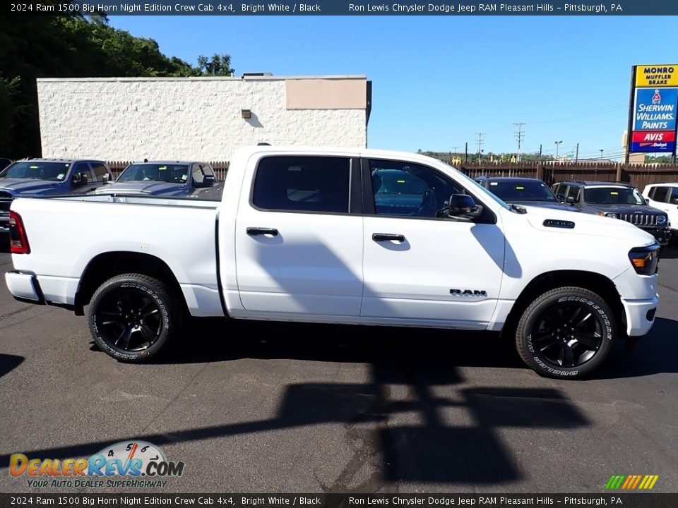 2024 Ram 1500 Big Horn Night Edition Crew Cab 4x4 Bright White / Black Photo #8