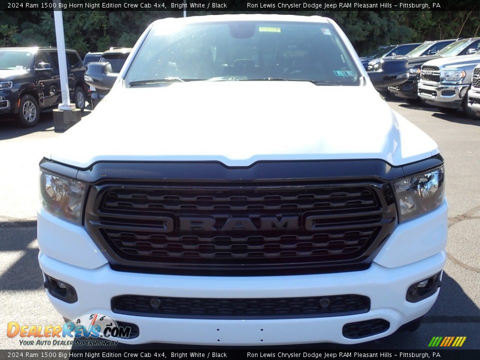 2024 Ram 1500 Big Horn Night Edition Crew Cab 4x4 Bright White / Black Photo #10