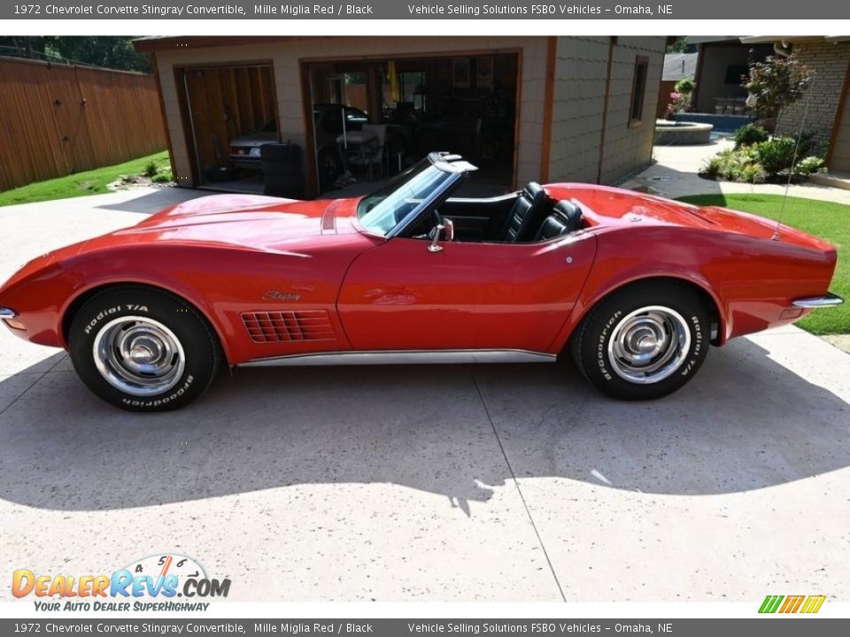 Mille Miglia Red 1972 Chevrolet Corvette Stingray Convertible Photo #1