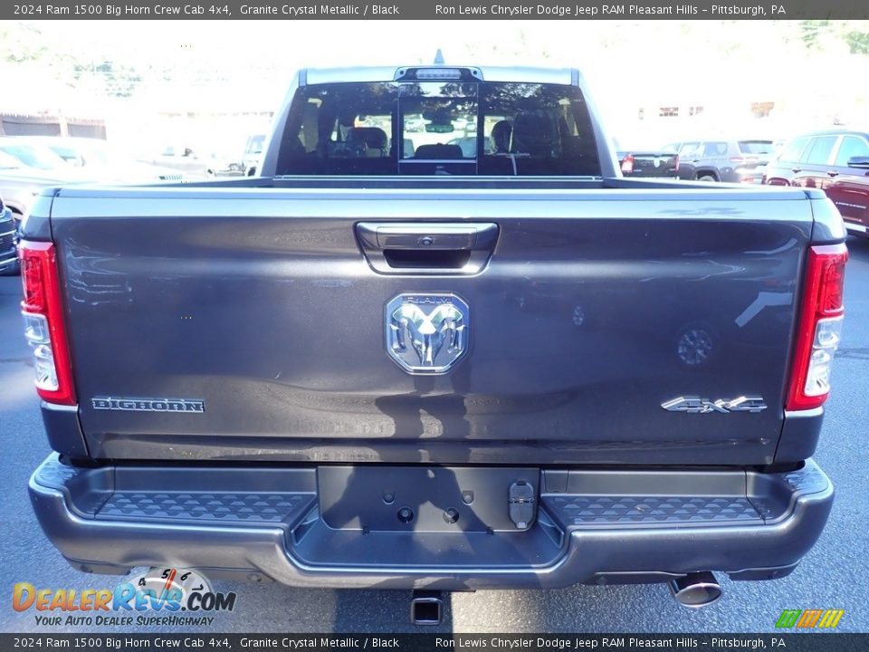 2024 Ram 1500 Big Horn Crew Cab 4x4 Granite Crystal Metallic / Black Photo #4