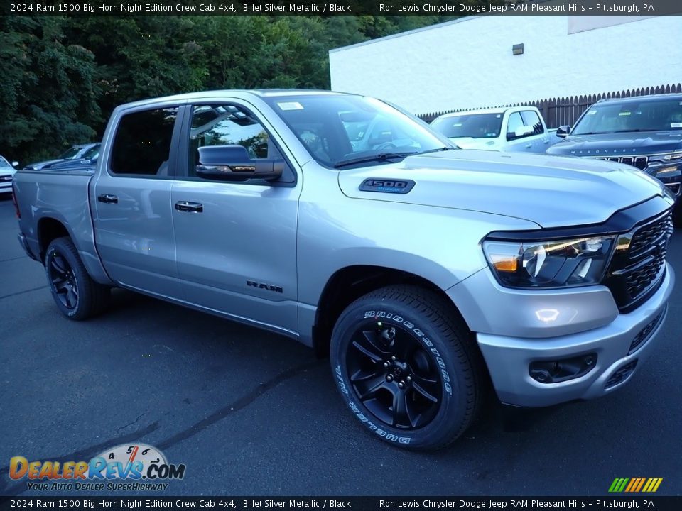 Front 3/4 View of 2024 Ram 1500 Big Horn Night Edition Crew Cab 4x4 Photo #9