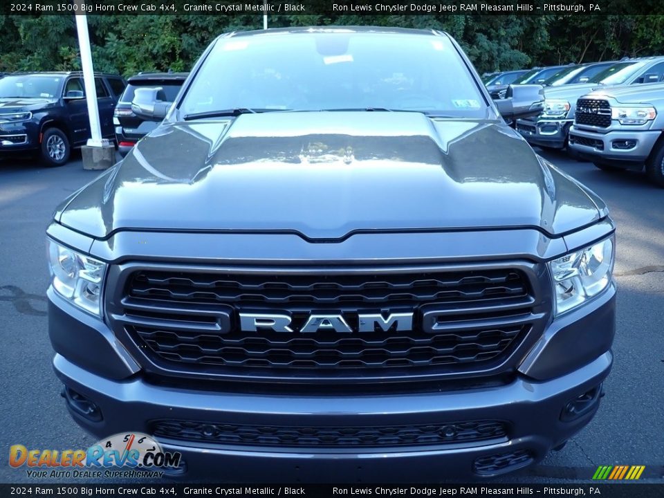 2024 Ram 1500 Big Horn Crew Cab 4x4 Granite Crystal Metallic / Black Photo #10