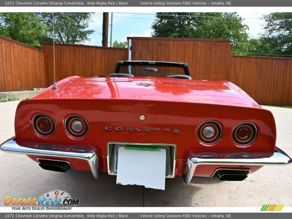 1972 Chevrolet Corvette Stingray Convertible Mille Miglia Red / Black Photo #21