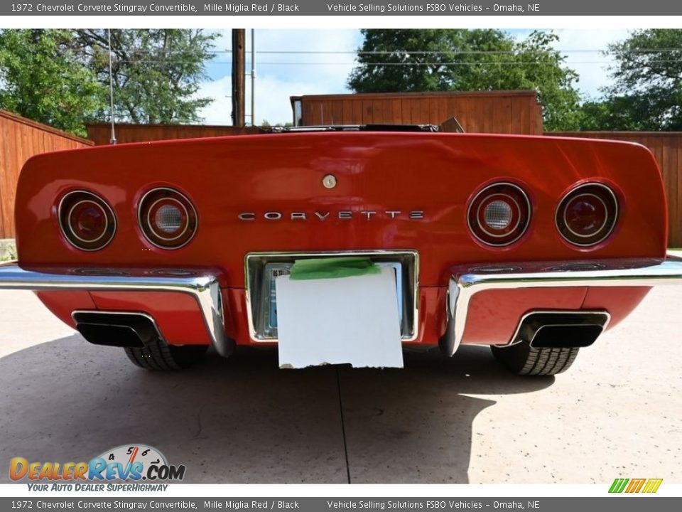 1972 Chevrolet Corvette Stingray Convertible Mille Miglia Red / Black Photo #22