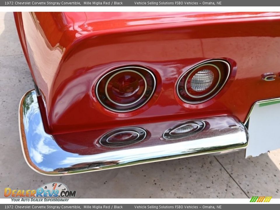 1972 Chevrolet Corvette Stingray Convertible Mille Miglia Red / Black Photo #25