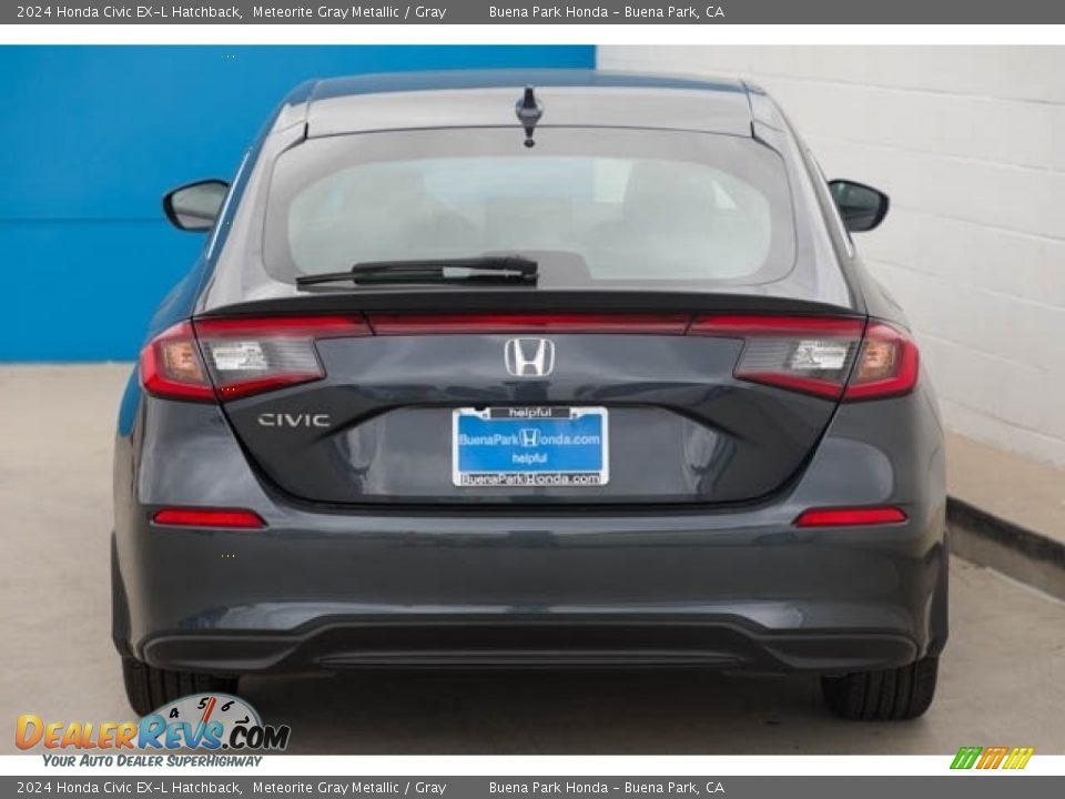 2024 Honda Civic EX-L Hatchback Meteorite Gray Metallic / Gray Photo #5