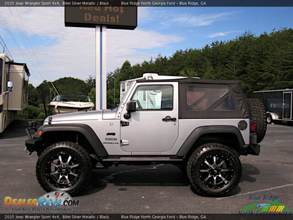 2015 Jeep Wrangler Sport 4x4 Billet Silver Metallic / Black Photo #2