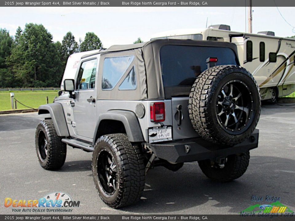 2015 Jeep Wrangler Sport 4x4 Billet Silver Metallic / Black Photo #3