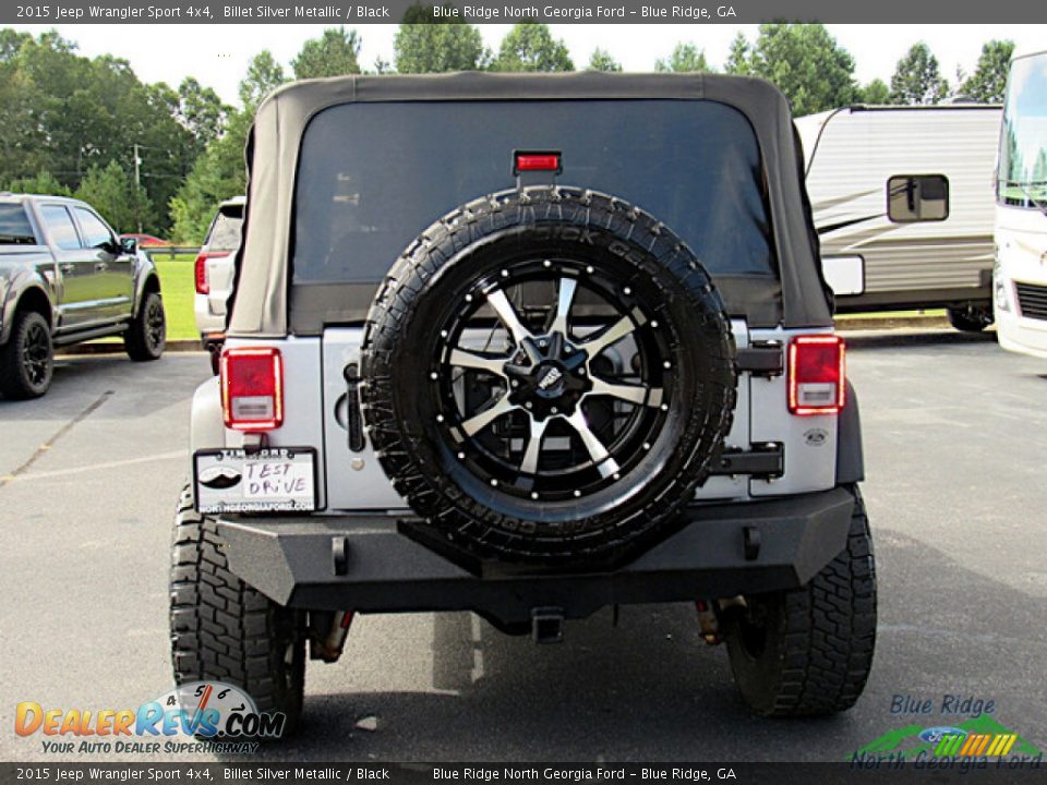 2015 Jeep Wrangler Sport 4x4 Billet Silver Metallic / Black Photo #4