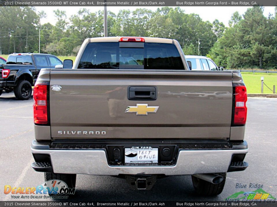 2015 Chevrolet Silverado 3500HD WT Crew Cab 4x4 Brownstone Metallic / Jet Black/Dark Ash Photo #4