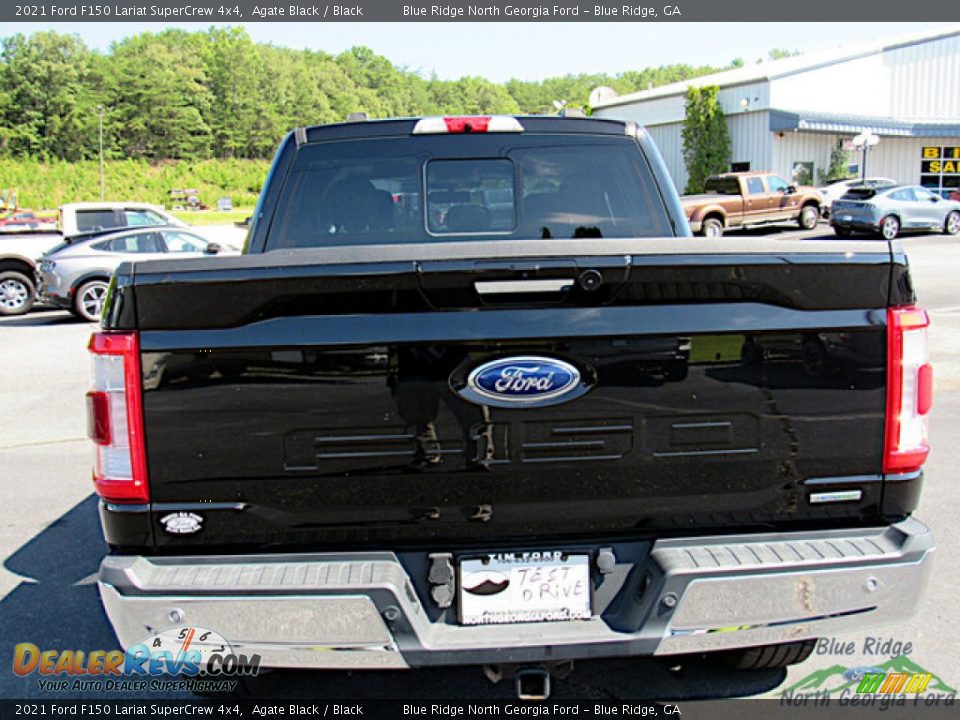 2021 Ford F150 Lariat SuperCrew 4x4 Agate Black / Black Photo #5