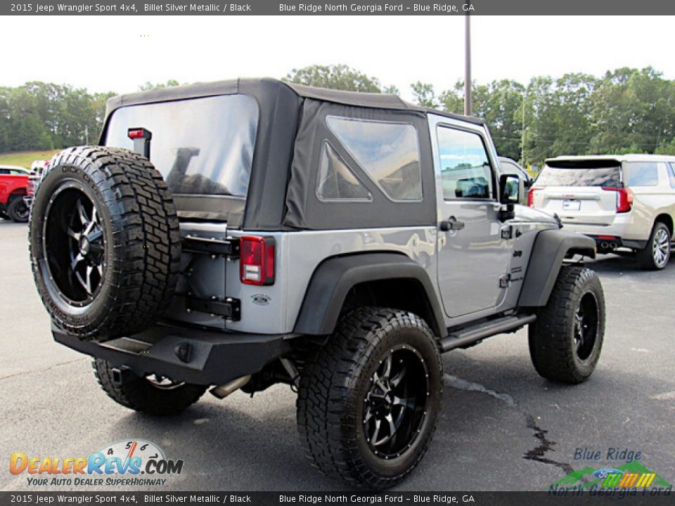 2015 Jeep Wrangler Sport 4x4 Billet Silver Metallic / Black Photo #5