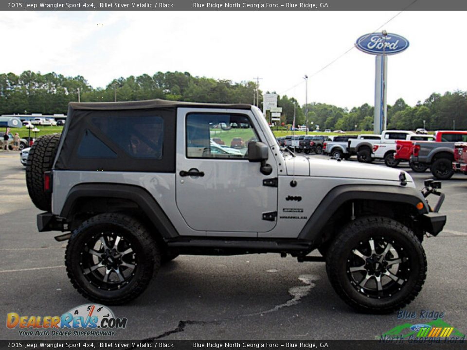 2015 Jeep Wrangler Sport 4x4 Billet Silver Metallic / Black Photo #6