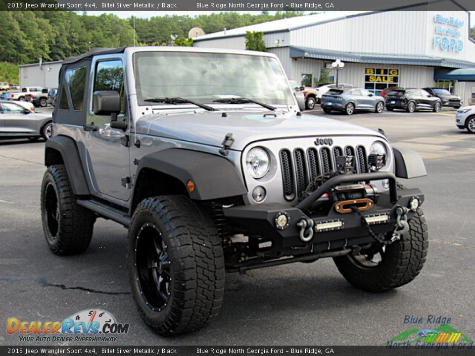 2015 Jeep Wrangler Sport 4x4 Billet Silver Metallic / Black Photo #7