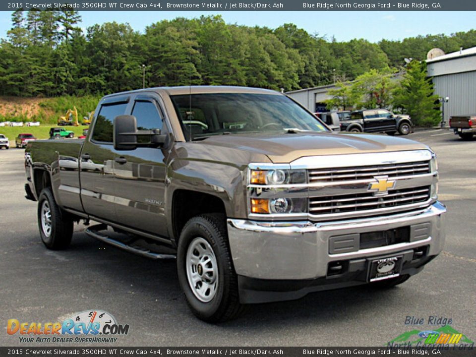 2015 Chevrolet Silverado 3500HD WT Crew Cab 4x4 Brownstone Metallic / Jet Black/Dark Ash Photo #7