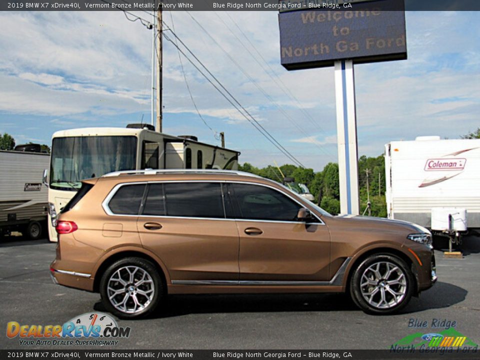 Vermont Bronze Metallic 2019 BMW X7 xDrive40i Photo #7