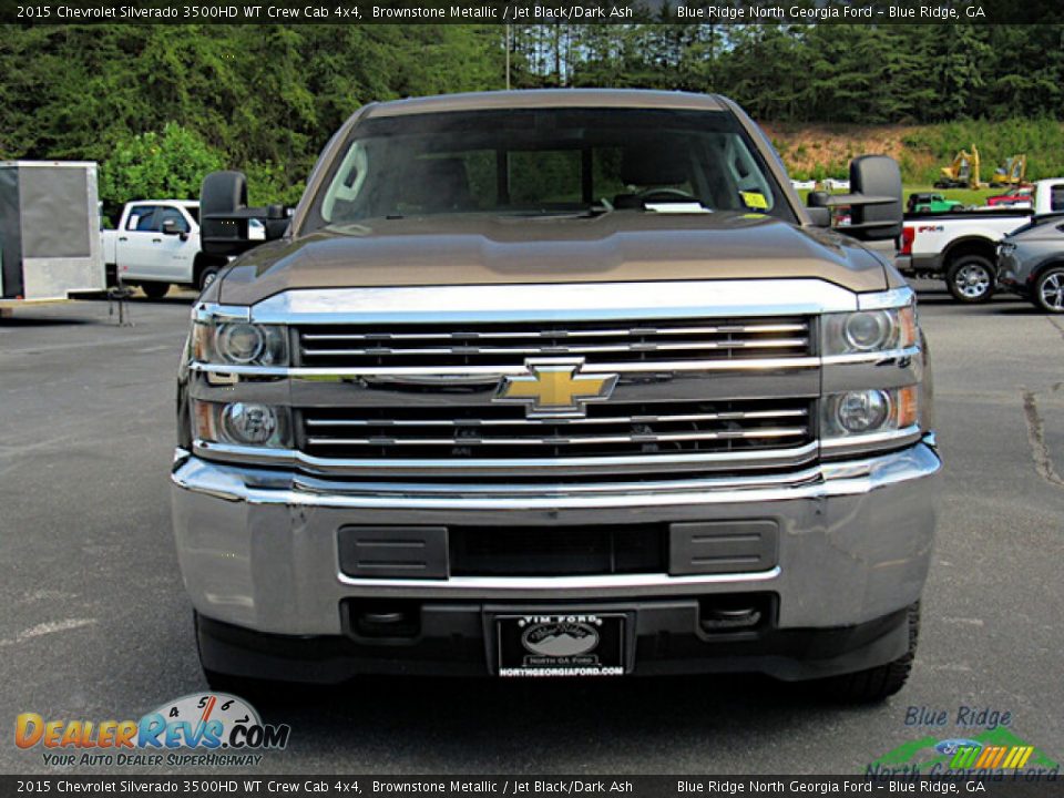 2015 Chevrolet Silverado 3500HD WT Crew Cab 4x4 Brownstone Metallic / Jet Black/Dark Ash Photo #8