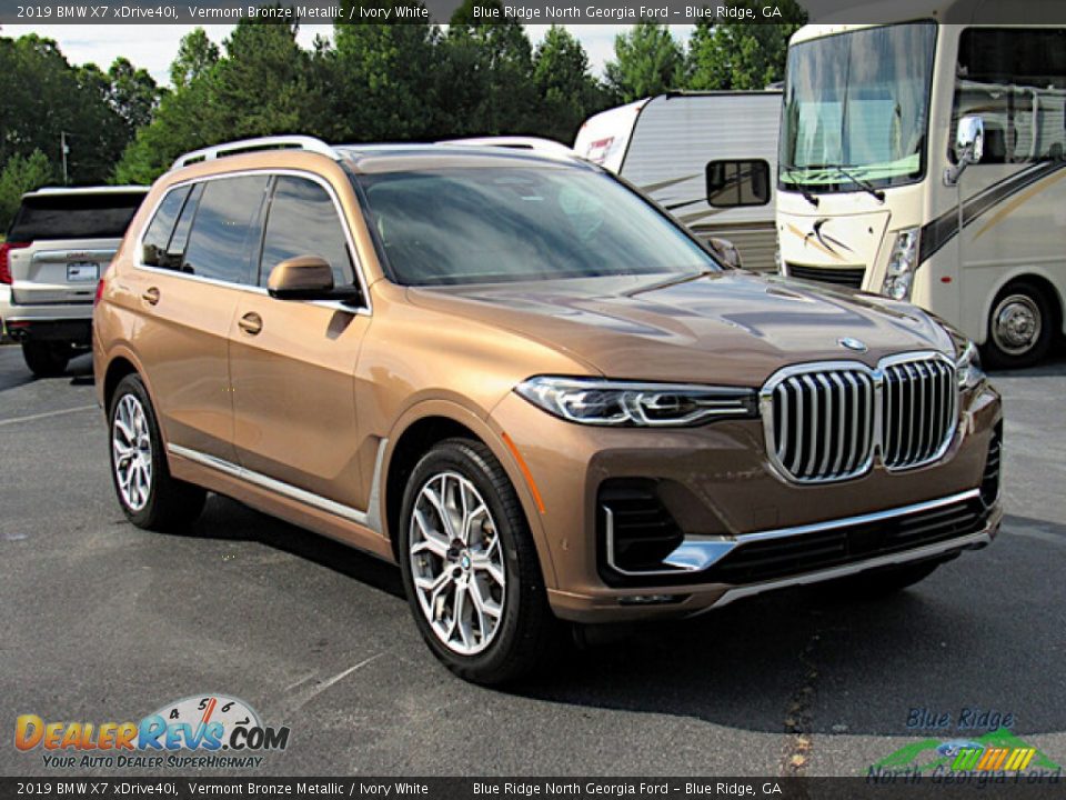 Vermont Bronze Metallic 2019 BMW X7 xDrive40i Photo #8