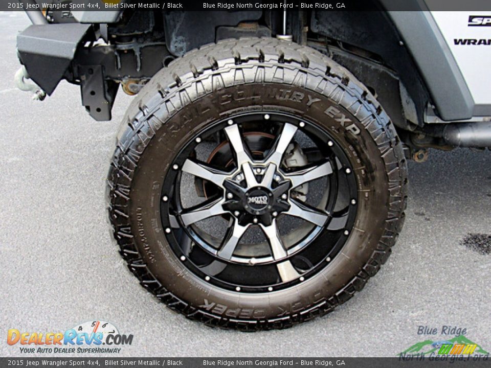 2015 Jeep Wrangler Sport 4x4 Billet Silver Metallic / Black Photo #9