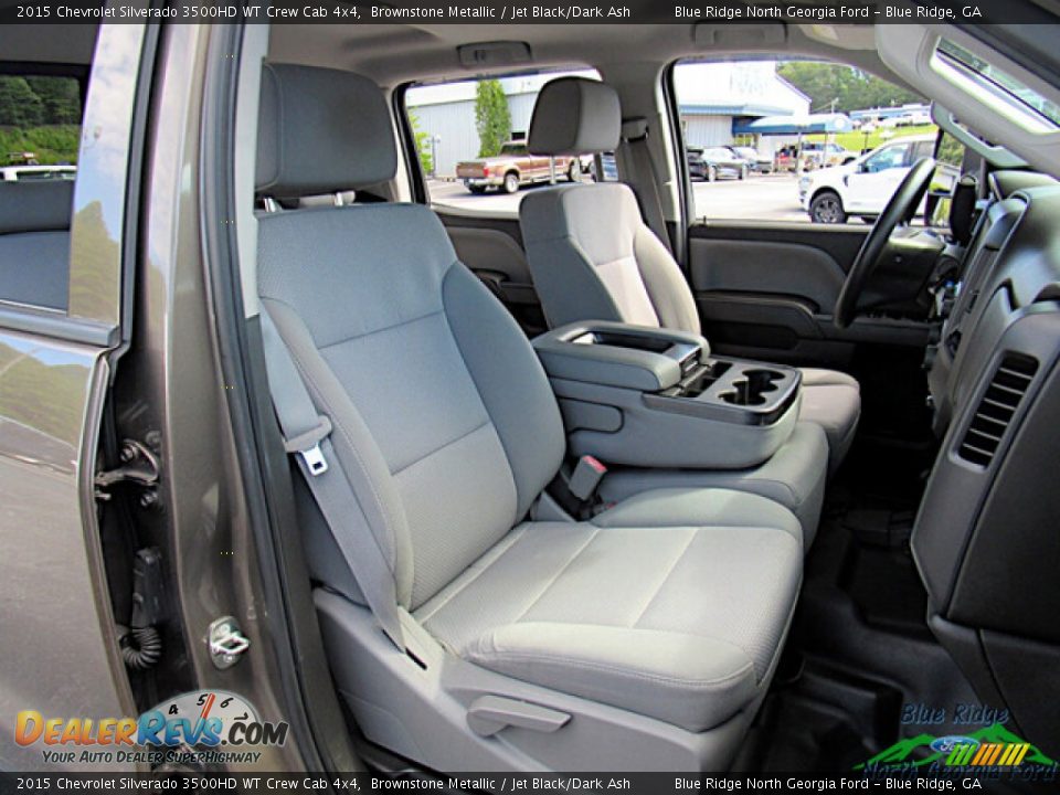 Jet Black/Dark Ash Interior - 2015 Chevrolet Silverado 3500HD WT Crew Cab 4x4 Photo #12