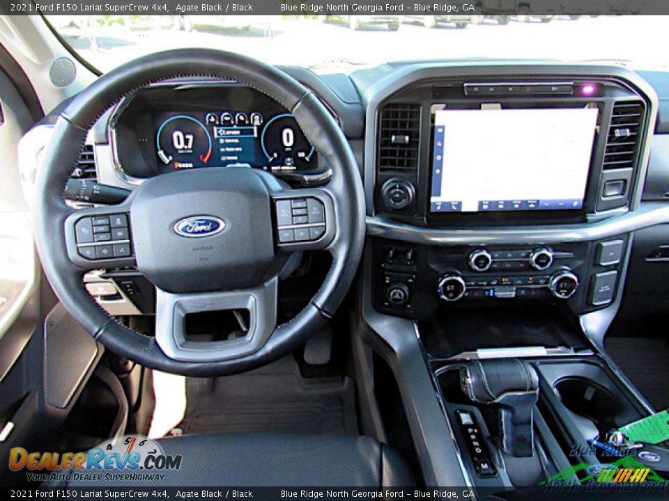 2021 Ford F150 Lariat SuperCrew 4x4 Agate Black / Black Photo #15