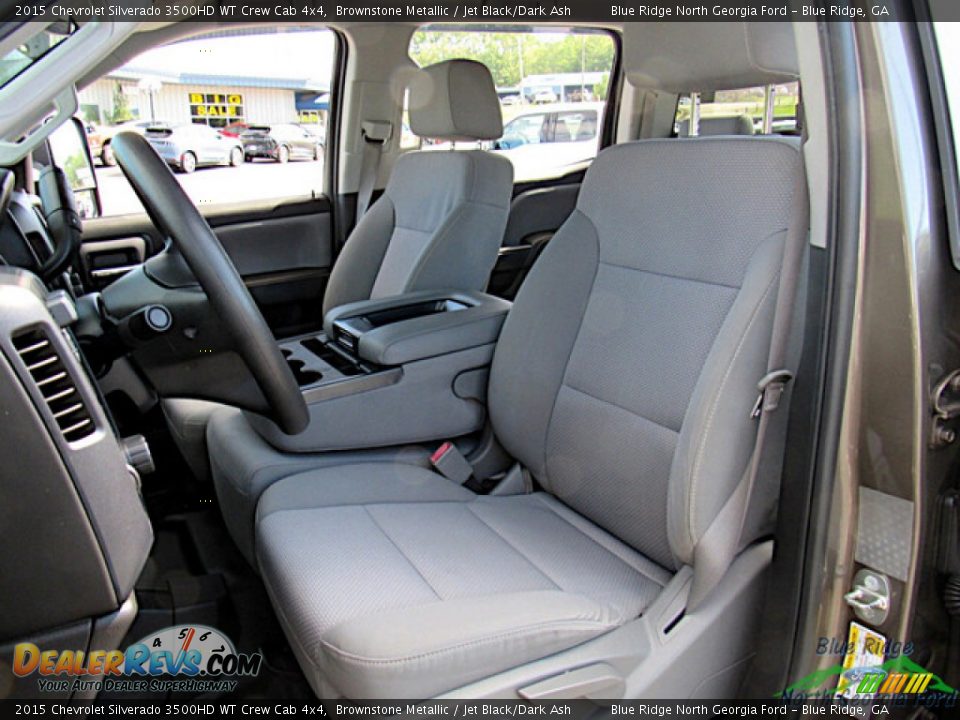 Front Seat of 2015 Chevrolet Silverado 3500HD WT Crew Cab 4x4 Photo #16
