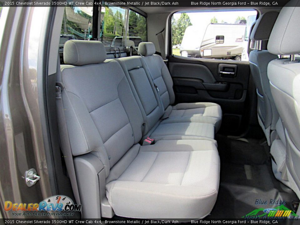 Rear Seat of 2015 Chevrolet Silverado 3500HD WT Crew Cab 4x4 Photo #18