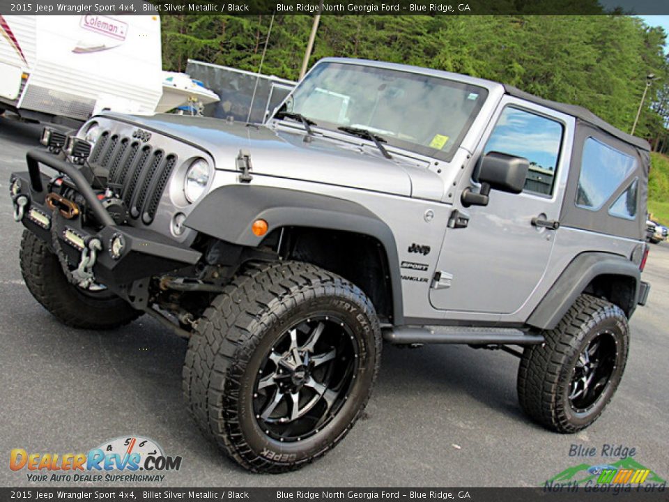 2015 Jeep Wrangler Sport 4x4 Billet Silver Metallic / Black Photo #24