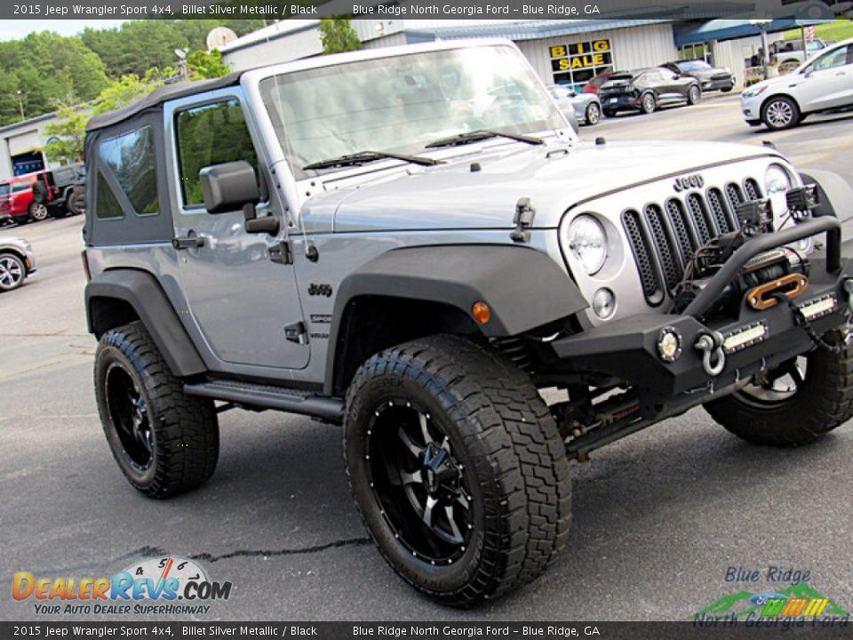 2015 Jeep Wrangler Sport 4x4 Billet Silver Metallic / Black Photo #25