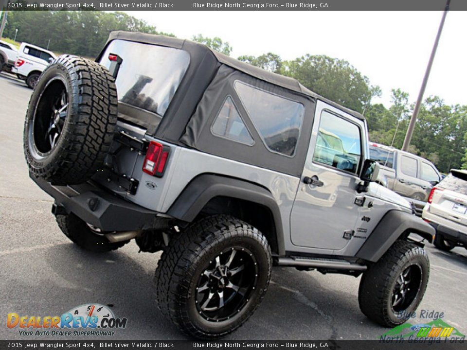 2015 Jeep Wrangler Sport 4x4 Billet Silver Metallic / Black Photo #26