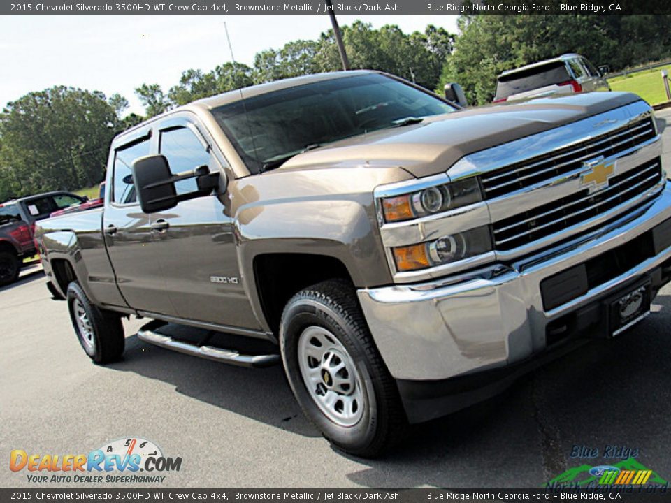 2015 Chevrolet Silverado 3500HD WT Crew Cab 4x4 Brownstone Metallic / Jet Black/Dark Ash Photo #29