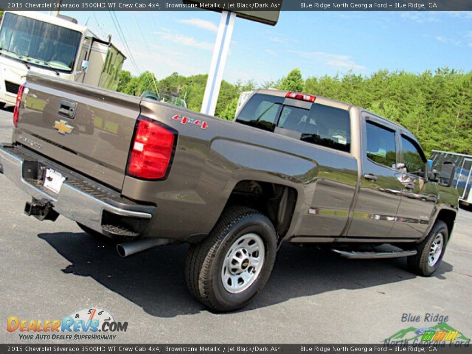 2015 Chevrolet Silverado 3500HD WT Crew Cab 4x4 Brownstone Metallic / Jet Black/Dark Ash Photo #30