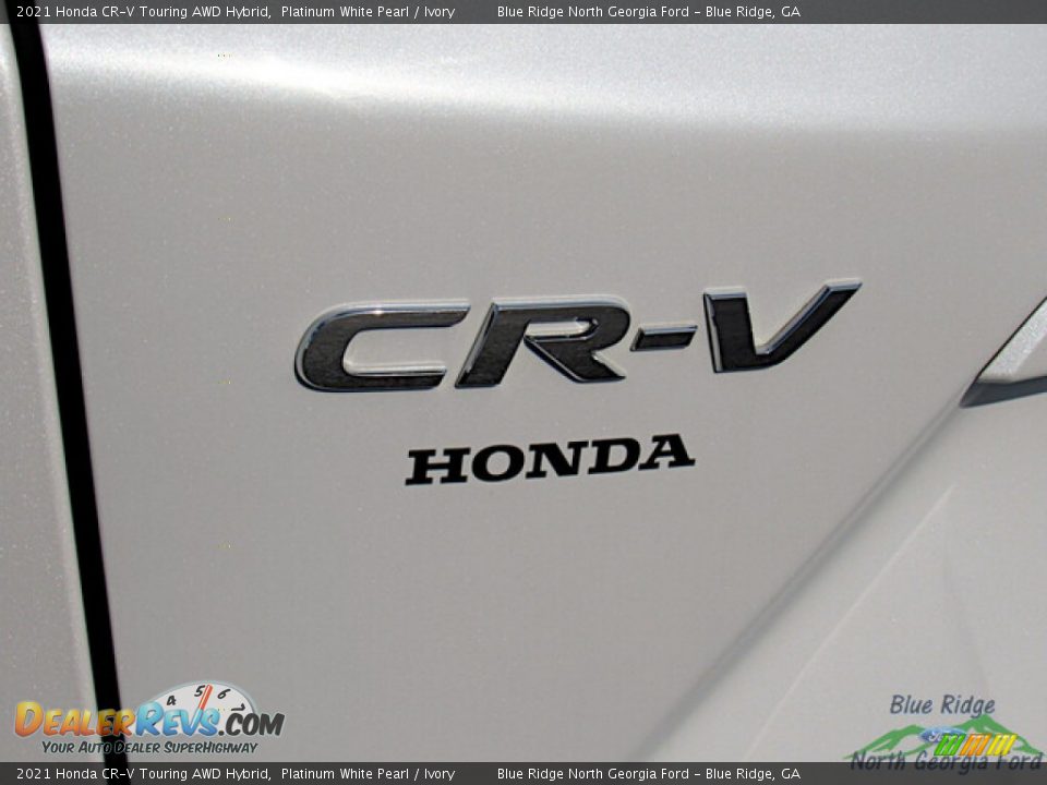 2021 Honda CR-V Touring AWD Hybrid Platinum White Pearl / Ivory Photo #32
