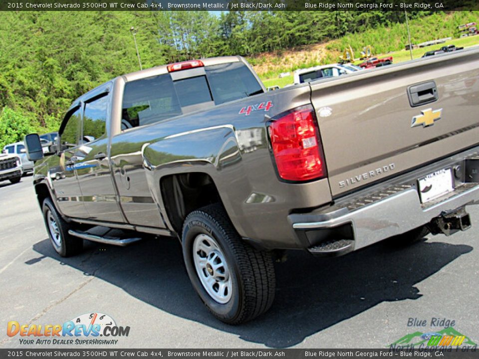 2015 Chevrolet Silverado 3500HD WT Crew Cab 4x4 Brownstone Metallic / Jet Black/Dark Ash Photo #31