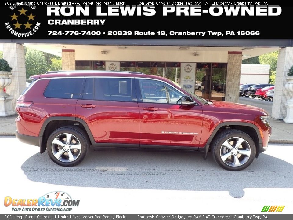 2021 Jeep Grand Cherokee L Limited 4x4 Velvet Red Pearl / Black Photo #1